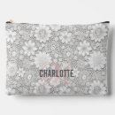 Recherche de dentelle cosmétiques pochettes Blanc