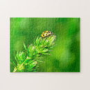 Recherche de coccinelle puzzles Vert
