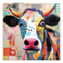 Recherche de vache colorée posters Unique