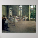 Recherche de répétition de ballet posters Impressionniste