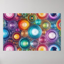 Recherche de cercles concentriques posters Abstrait