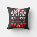 Recherche de pologne coussins Rouge