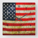 Recherche de drapeau américain vintage horloges Grunge