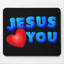 Recherche de jésus vous aime tapis souris Chrétien