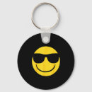 Recherche de soleil souriant porteclés Jaune