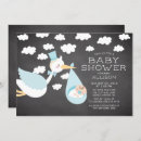 Recherche de stork baby shower invitations Moderne