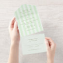 Recherche de rayures vertes invitations Mariée