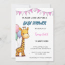 Recherche de giraffe baby shower fille invitations Girafe