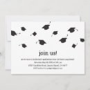 Recherche de cap graduation invitations Noir et blanc