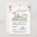Recherche de safari baby shower invitations Animaux de la jungle