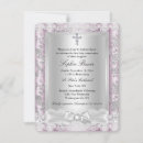 Recherche de sainte 11x14 petite communion invitations Rose