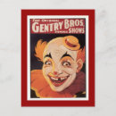 Recherche de clown de cirque cartes postales Unique