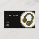 Recherche de le dj professionnel cartes visite Casque
