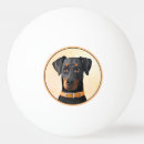 Zoek naar kunstwerk pingpongballen Dobermann