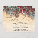 Recherche de rustic noël invitations Festif