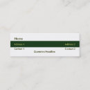 Recherche de bande de mesure cartes visite Élégant