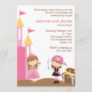 Recherche de princesse et pirate invitations Rose