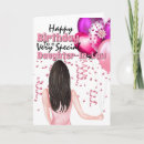 Recherche de cheveux longs vœux cartes Rose