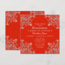 Recherche de rouge et argent invitations Moderne