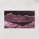Recherche de mauve foncé cartes visite Élégant