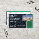 Recherche de entrepreneur de bâtiment cartes visite Customer