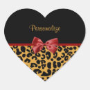 Recherche de coeur léopard autocollants Nom