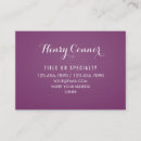 Recherche de magenta foncé cartes visite Élégant