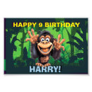 Recherche de anniversaire jungle posters Singe