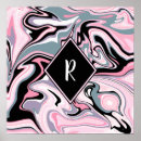 Recherche de marbre noir et blanc posters Pour elle