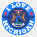 Recherche de michigan autocollants Drapeaux
