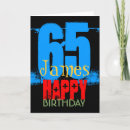Recherche de 65 anniversaire cartes Typographie