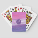 Recherche de violet jeux de cartes Monogrammé