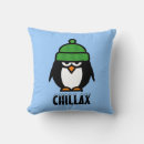 Recherche de pingouin drôle coussins Fantaisiste