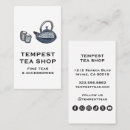 Recherche de salon de thé cartes visite Café