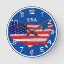 Recherche de drapeau des états unis horloges Usa