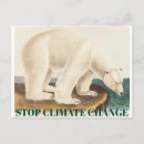 Recherche de ours arctique cartes postales Changement climatique
