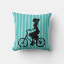 Recherche de cycliste coussins Silhouette