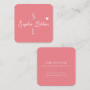 Recherche de coeur romantique cartes visite Élégant