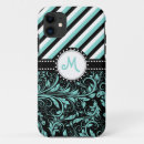 Recherche de damassé blanche bleue Monogramme