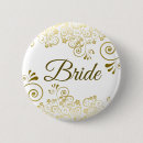 Recherche de fleurs élégantes badges Bride