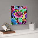 Recherche de multicolore horloges Fleurs