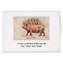 Zoek naar varkens humor briefkaarten Vintage