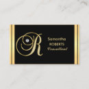 Recherche de lettre r cartes visite Chic