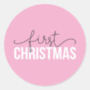 Recherche de premier noël du bébé autocollants New parents