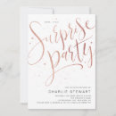 Recherche de rose gold surprise anniversaire invitations À 50e