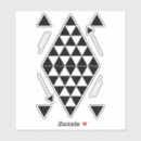 Zoek naar geometrische driehoeken stickers Abstract