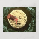 Recherche de lune vintage cartes postales Antique