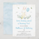 Recherche de lapin bleu invitations D'anniversaire de lapin