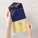 Recherche de damask mariage invitations Bleu