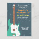 Recherche de de guitare anniversaire invitations Star du rock